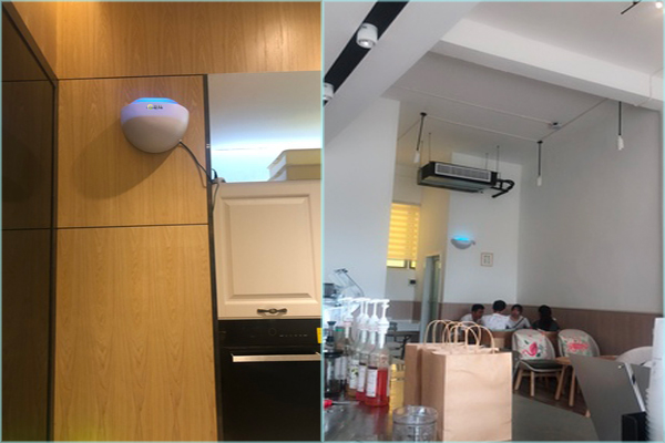 酒(jiǔ)店餐廳滅蚊燈安(ān)裝位置示意圖 酒店餐廳滅蚊燈安裝位置示意圖