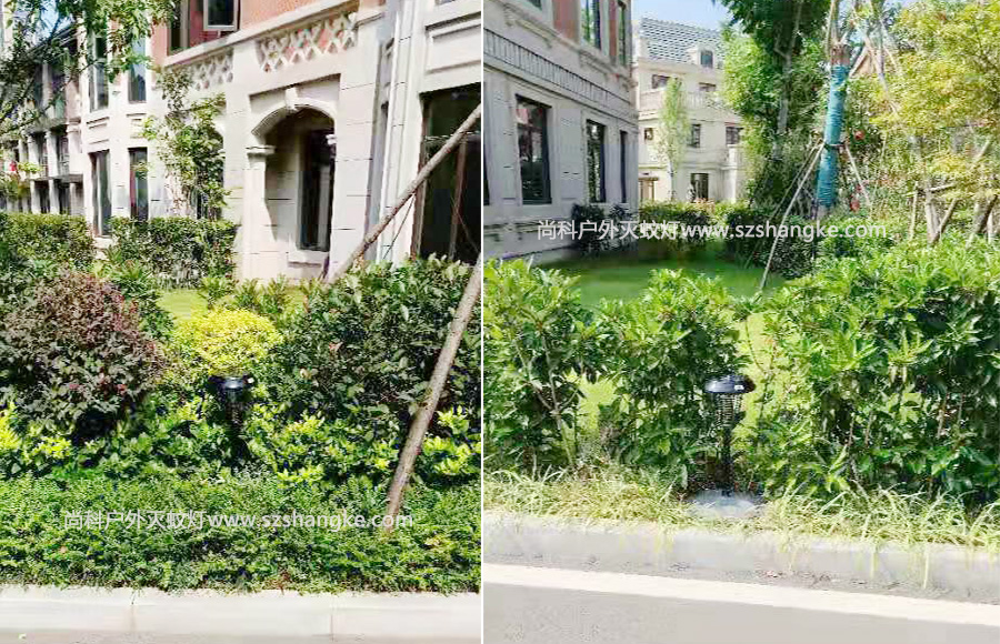 湖南(nán)常德保利中央公園太陽能小區滅蚊(wén)燈案例 湖南常德保利中央公園太陽能小區滅蚊燈案例