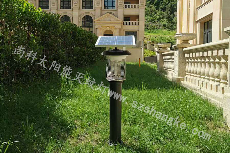 浙江溫州高(gāo)檔小區太陽能室外殺蚊燈效果圖片